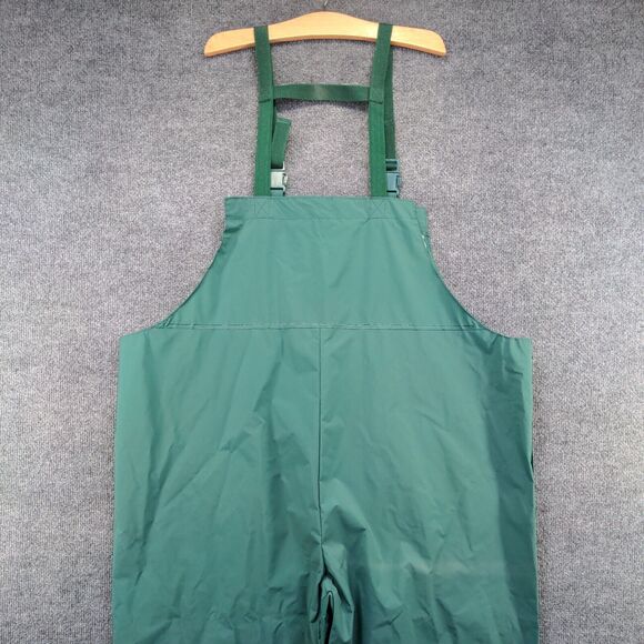 Stearns Dry Wear Bib Overalls XXL Green Adjustable Strap PVC - Picture 2 of 12